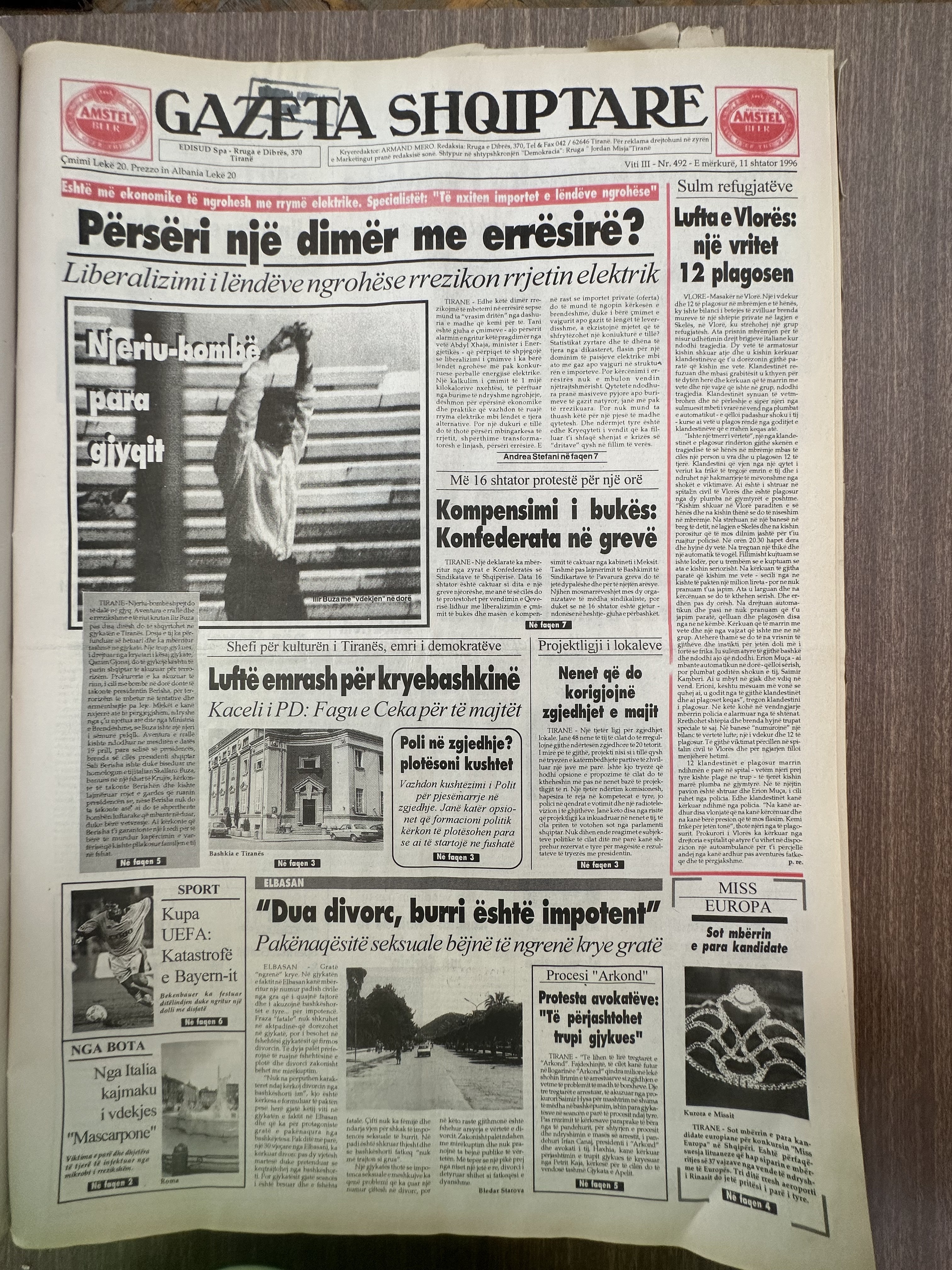 Gazeta Shqiptare 1996-09-11